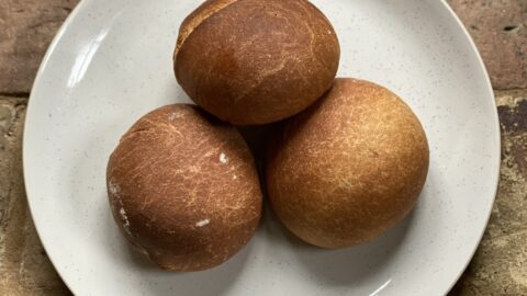 Fluffy vegan spelt bread rolls