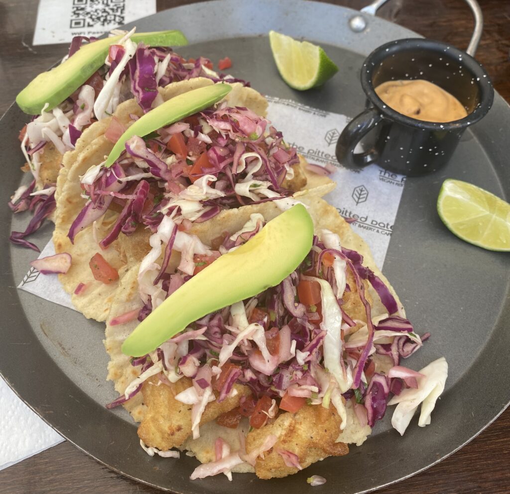 vegan baja style tacos mexican food