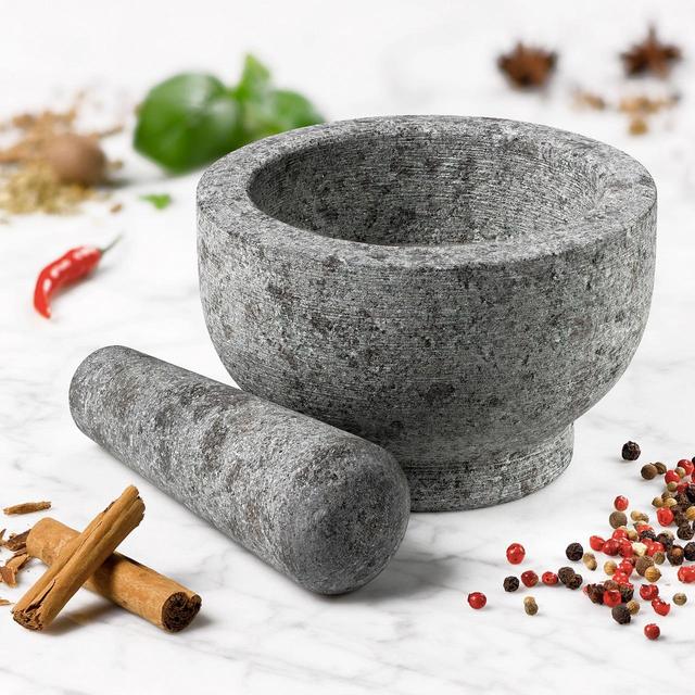 mortar and pestle for vegan cooking