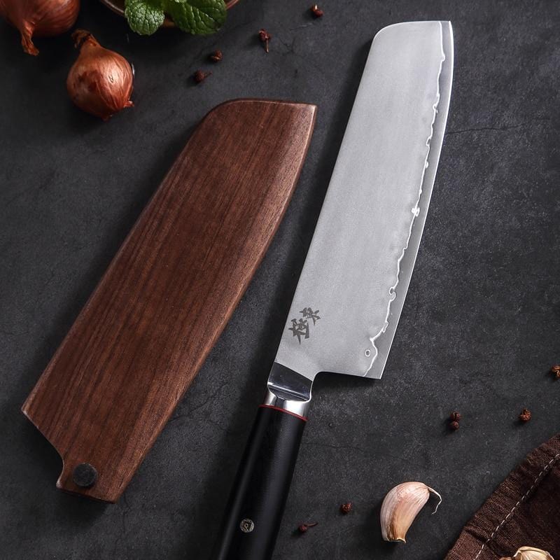 Nakiri kitchen knife for vegans