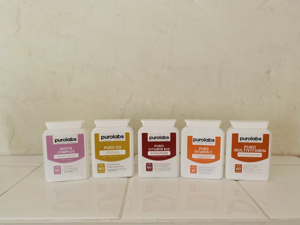 All of the vegan vitamins from Purolabs