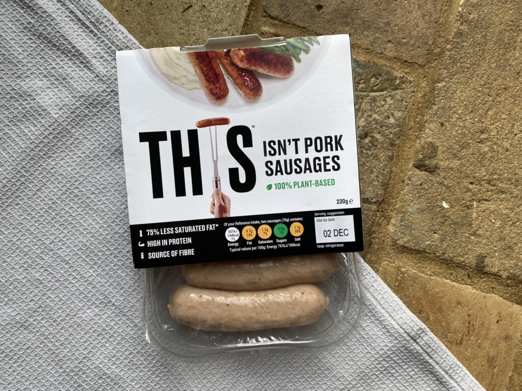 THIS isn't pork sausages for the vegan breakfast tray bake