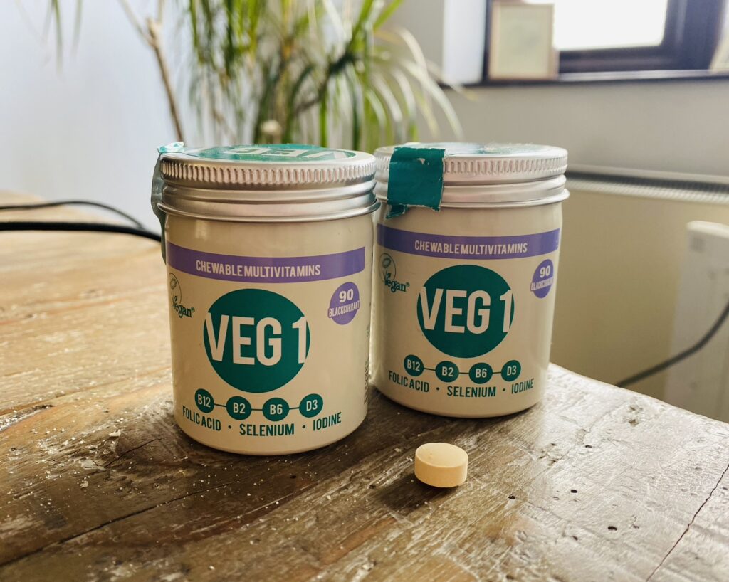 Veg1 vegan supplements by The Vegan Society