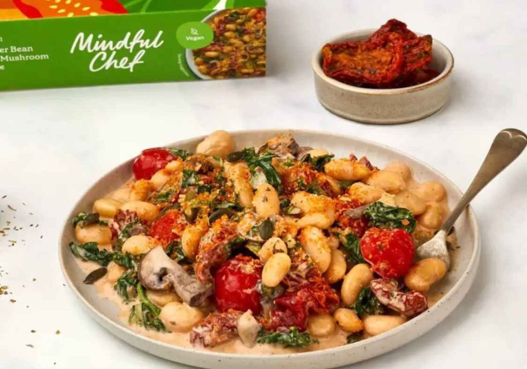 A plate of gnocchi and veg from Mindful Chef - One of the best vegan ready meals in the UK