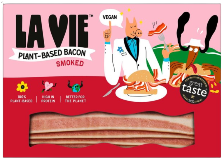 La Vie Plant-based Smoked Bacon Rashers - one of the best vegan bacon products in the UK