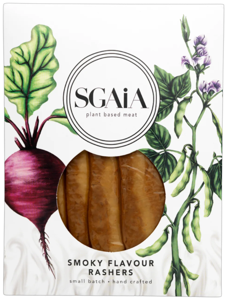 Sgaia Smoky Flavour Rashers - one of the best vegan bacon products in the UK