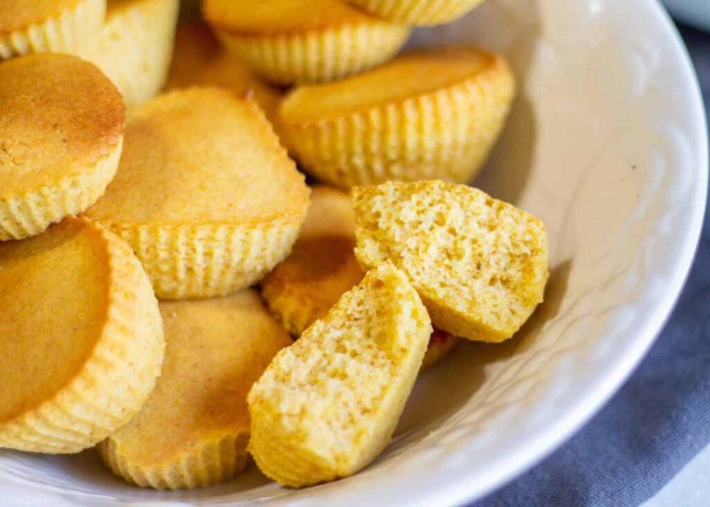 Air Fryer Vegan Cornbread Muffins (oil-free)
