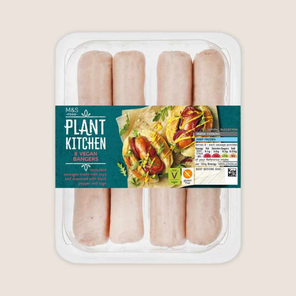 M&S Vegan Bangers - one of the best vegan sausages in the UK
