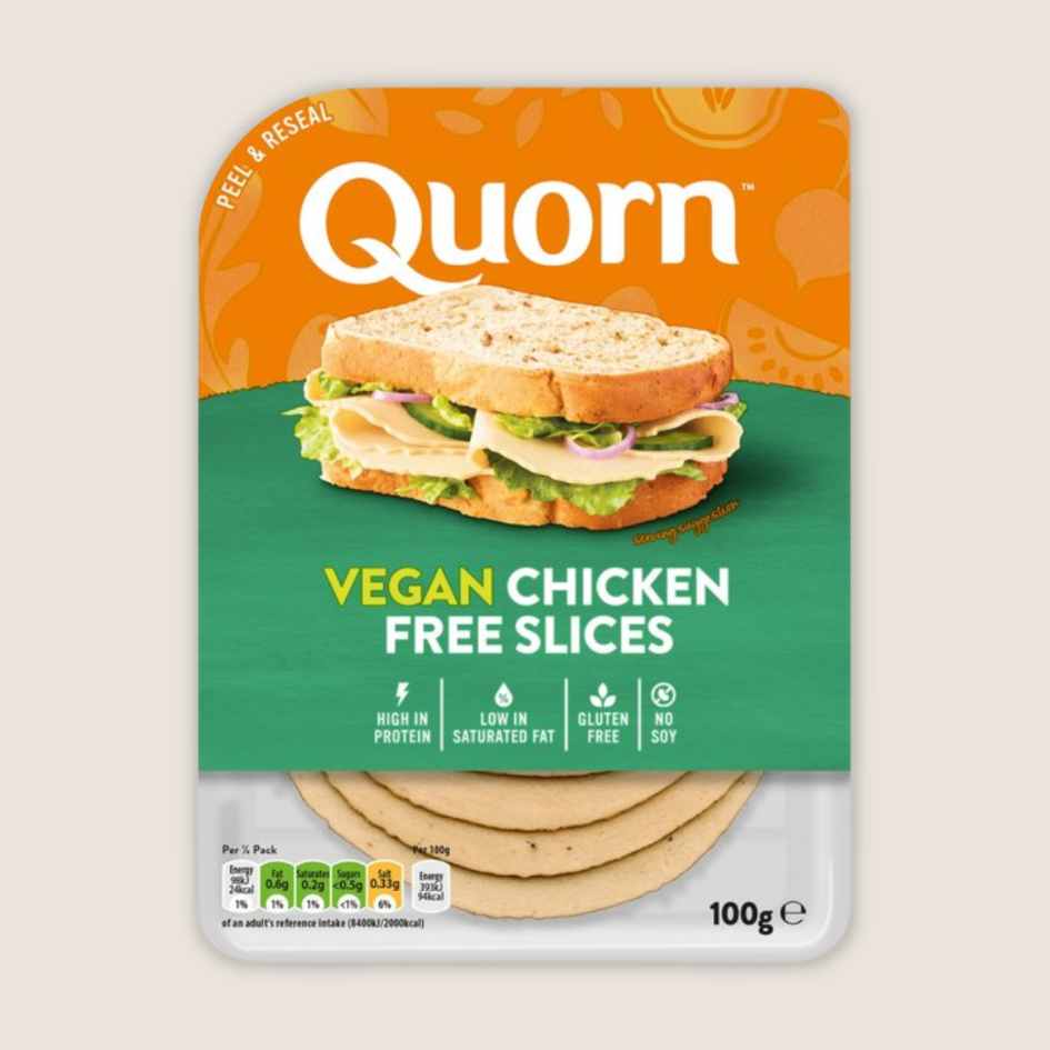 Quorn vegan chicken free slices - one of the best vegan chicken pieces