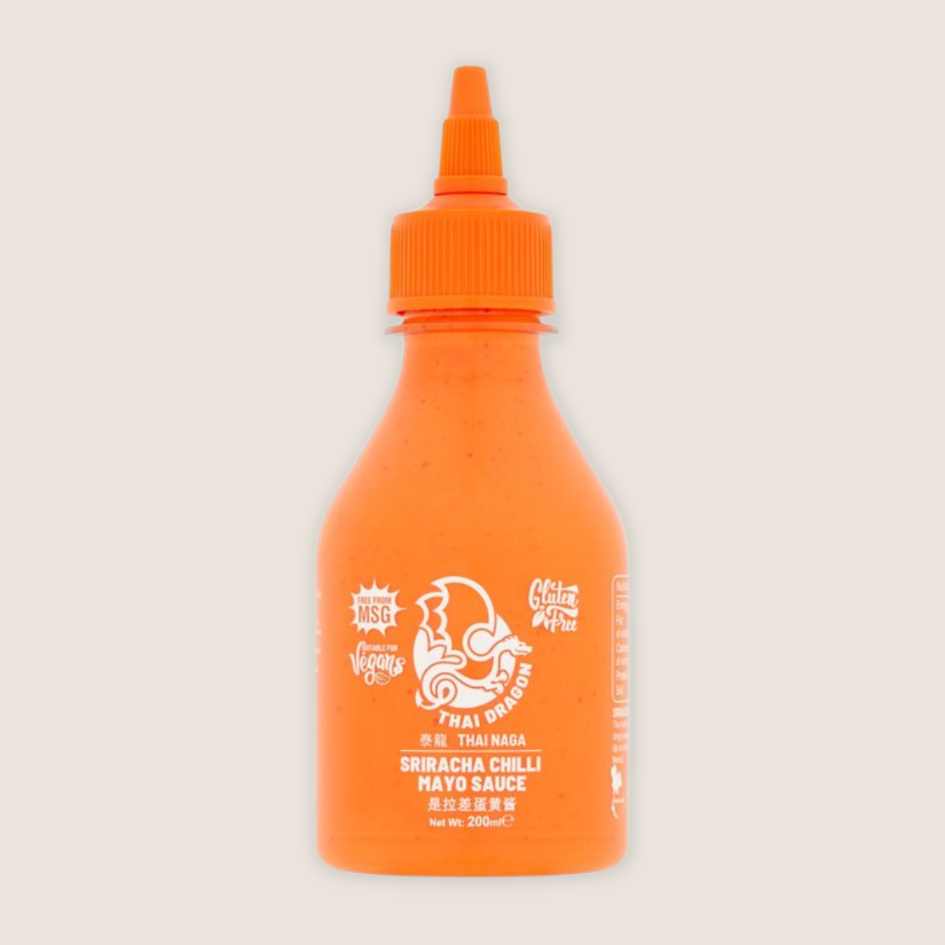 Thai Dragon Sriracha Chilli Vegan Mayo - one of the best vegan mayo products in the UK