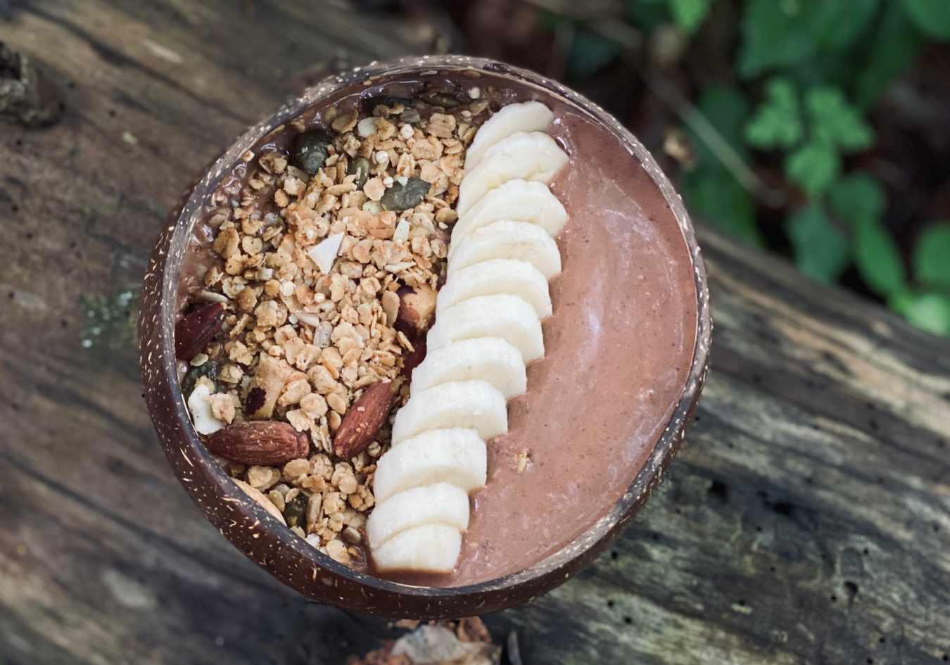 The best peanut chocolate smoothie bowl
