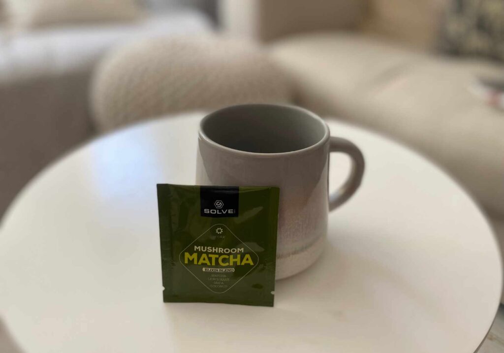 Mushroom matcha powder from Solve Labs one of the best mushroom supplements