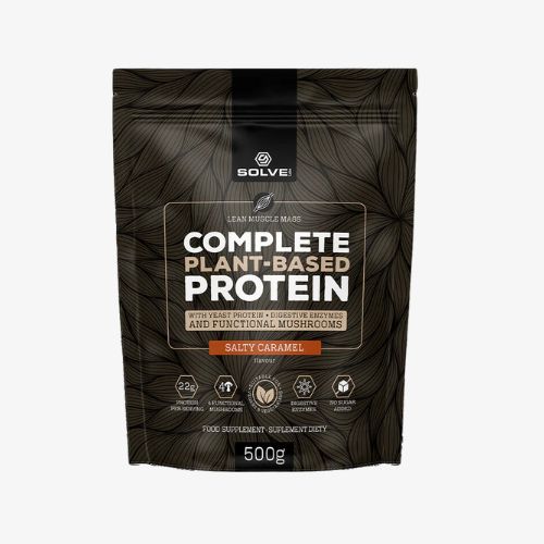 A bag of Solve Labs vegan protein powder with functional mushrooms