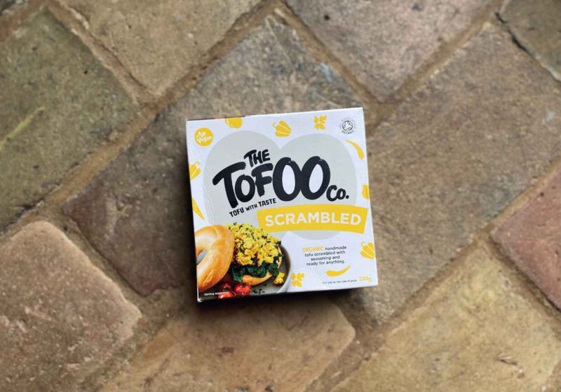 A box of Tofoo Scrambled tofu for this Tofoo Scrambled review